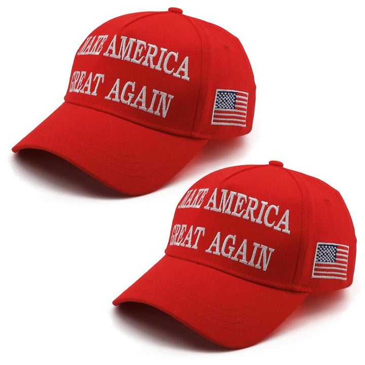 MAGA Hat Make America Great Again Trump 2024 Slogan Baseball Cap with USA Flag 1Pc