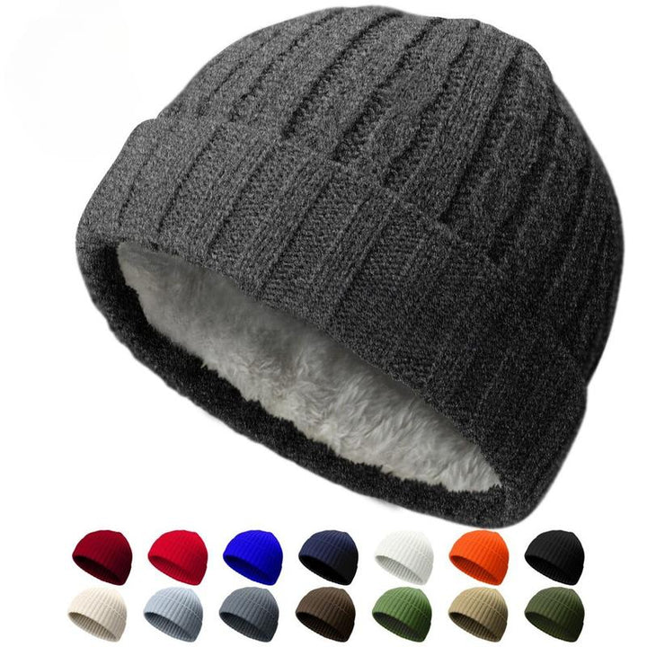 Mini Fisherman Short Beanie Hat Ribbed Docker Winter Warm Knitted Skull Cap Cuff