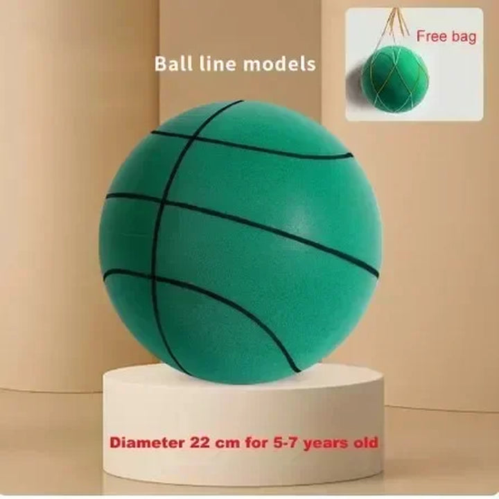 Indoor Silent Basketball Sports Bouncy Balls High Density Foam Material Children Adults Ball Training Complimentary Portable Net