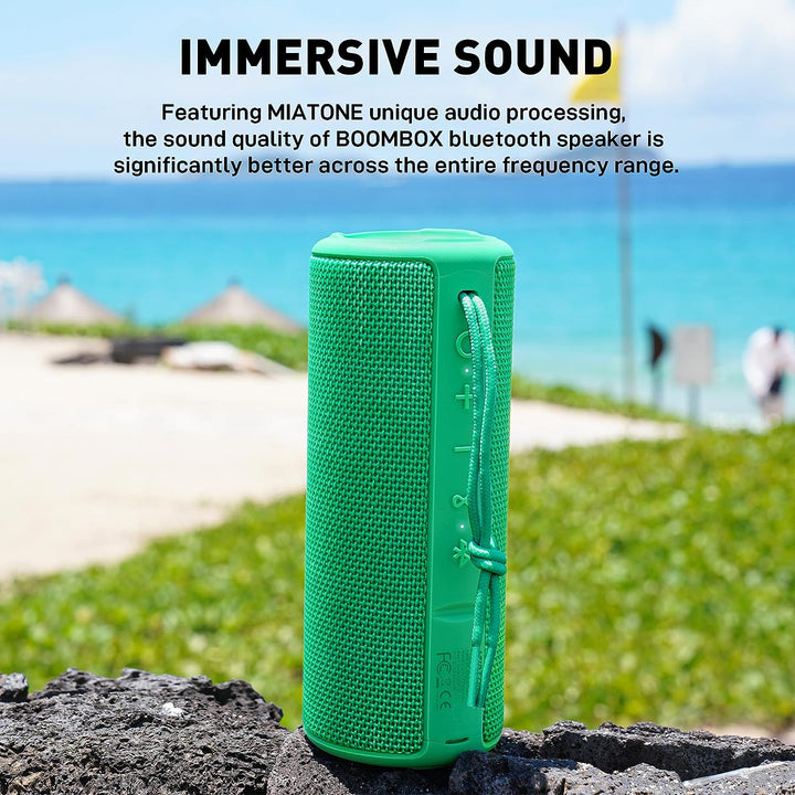 Boombox Portable Bluetooth Speaker for Her Him Women Men - Green