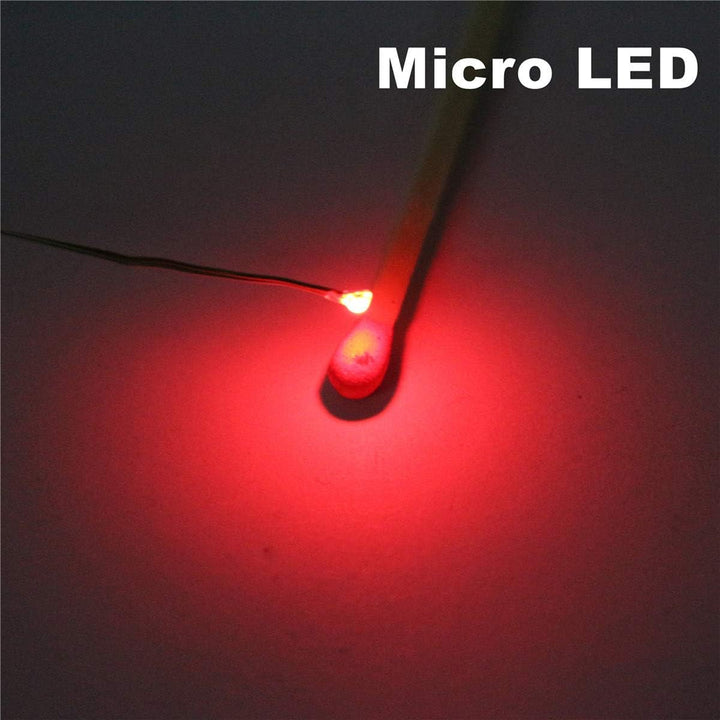 25Pcs Pre-Soldered Micro Litz Wired Leads Red SMD Led 0603 + Muti-Resistor New