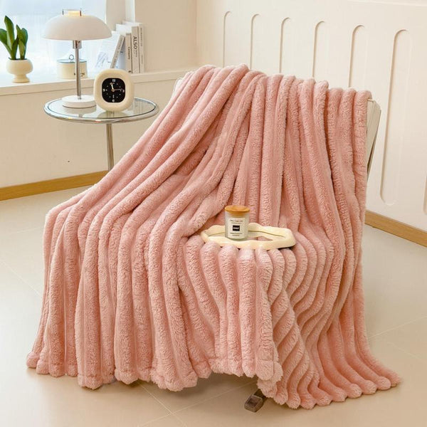 Solid Color Plush Blanket, 1 Count Soft Comfortable Throw Blanket, Warm Blanket for Bed, Sofa, Bedroom, Living Room, Dormitory, and Travel