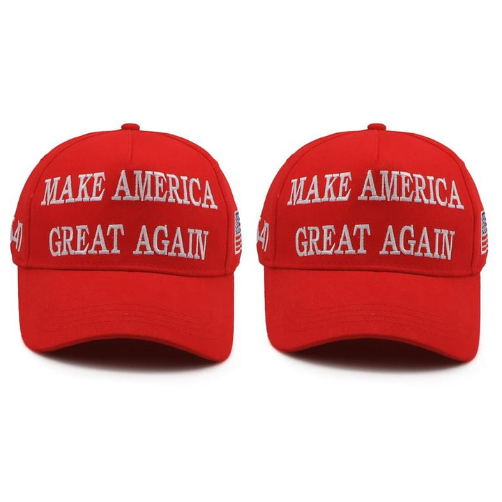 MAGA Hat Make America Great Again Trump 2024 Slogan Baseball Cap with USA Flag 1Pc