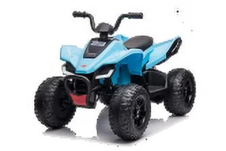 Kids Ride on ATV, 24V Battery Powered Kids Electric Vehicle, 4 Wheeler Quad W/Headlights,Mp3,Usb,Volume Control, Large Seat, Electric Ride on Toys Best Gifts for 18-36 Months Boys and Girls