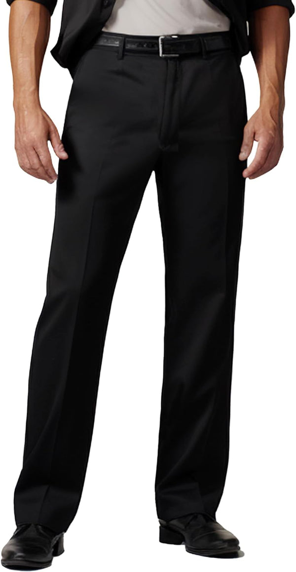 Men'S Cozy Hidden Expandable Waist Dress Pants | Premium Stretch Texture Weave Work to Weekend Pant