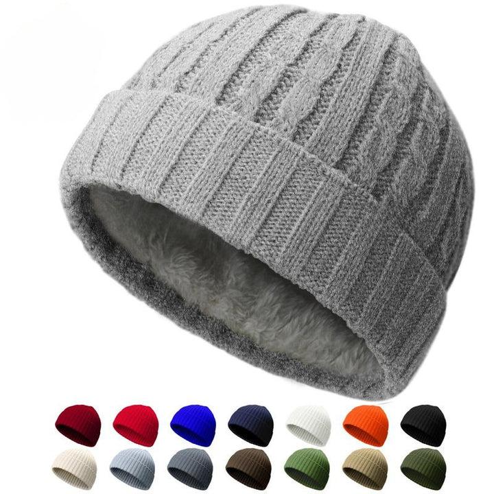 Mini Fisherman Short Beanie Hat Ribbed Docker Winter Warm Knitted Skull Cap Cuff