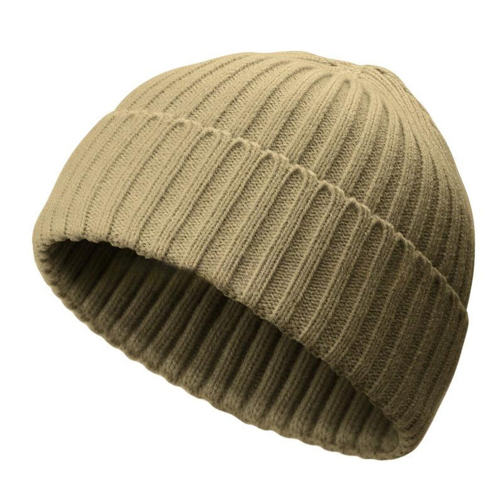 Mini Fisherman Short Beanie Hat Ribbed Docker Winter Warm Knitted Skull Cap Cuff