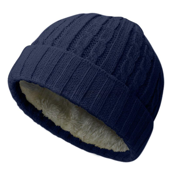 Mini Fisherman Short Beanie Hat Ribbed Docker Winter Warm Knitted Skull Cap Cuff