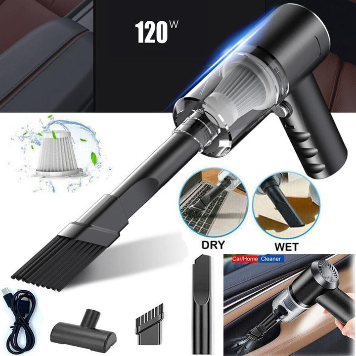 Cordless Portable Mini Car Vacuum Cleaner with Strong Suction for Wet&Dry Cleaning