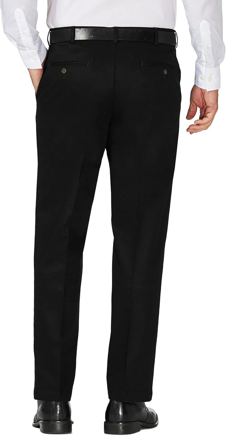 Men'S Work to Weekend Hidden Expandable Waist Classic Fit Flat Front Pant