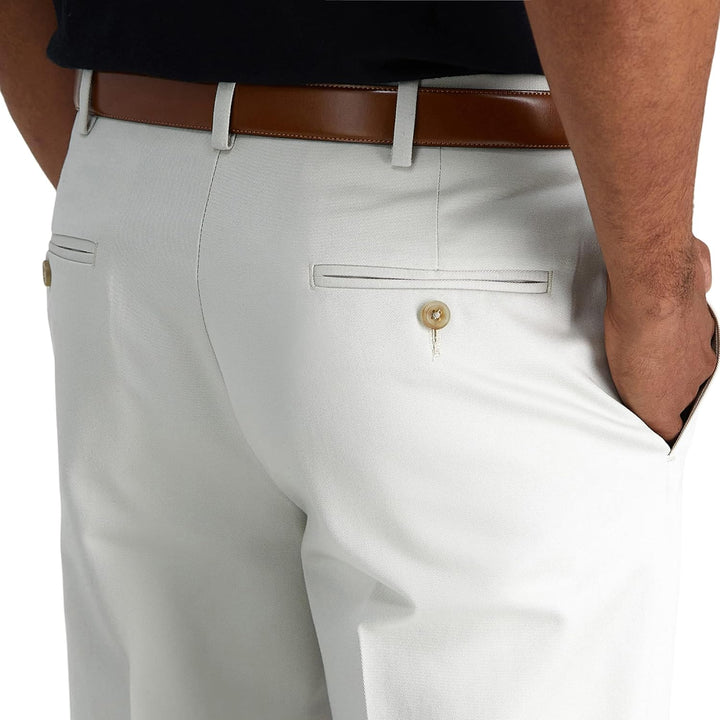 Men'S Work to Weekend Hidden Expandable Waist Classic Fit Flat Front Pant