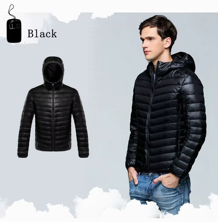 Plus Size down Coats 10XL 11XL Duck down Jacket Men Autumn Winter Jacket Men Hooded Waterproof down Jackets Male Warm down Coat