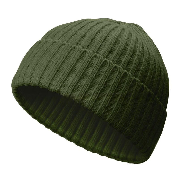 Mini Fisherman Short Beanie Hat Ribbed Docker Winter Warm Knitted Skull Cap Cuff