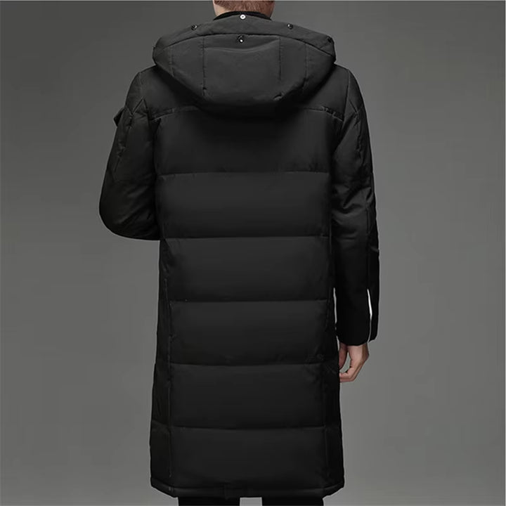 New Winter White Duck down Jackets Men Hooded Long Winter Coat Men Thick Warm Fashion down Coat Mens Brand Parka plus Size 5XL