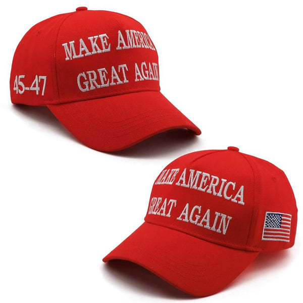 MAGA Hat Make America Great Again Trump 2024 Slogan Baseball Cap with USA Flag 1Pc