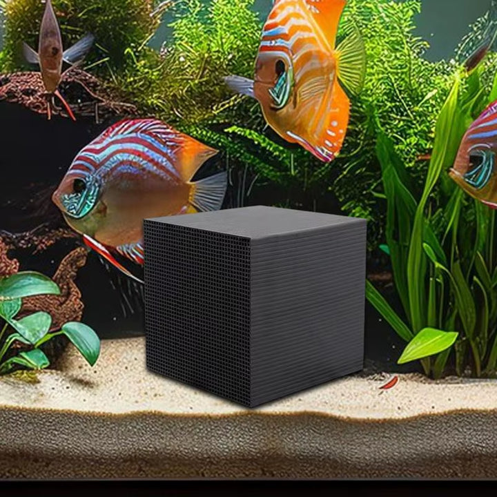 Water Trough Purifier Cube, Activated Carbon Water Purifier Cube Filter for Aquarium, Ponds, Fish Tank Water Purification