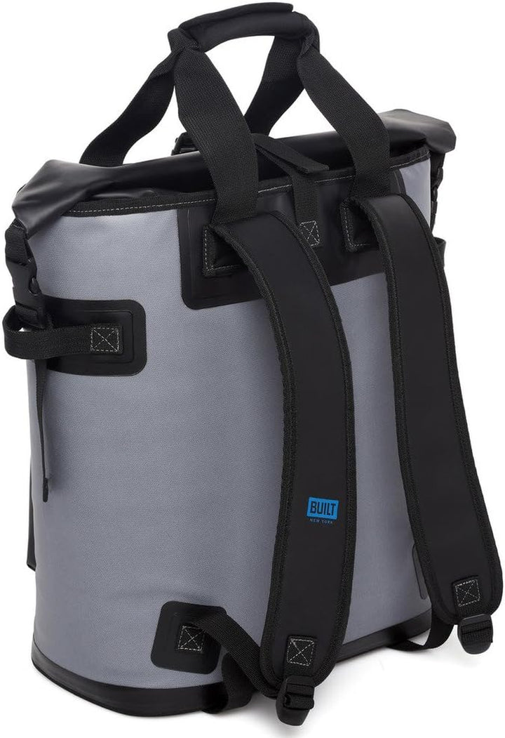 Welded Soft Portable Backpack Cooler with Wide Mouth Opening - Insulated and Leak-Proof Gray 5233505