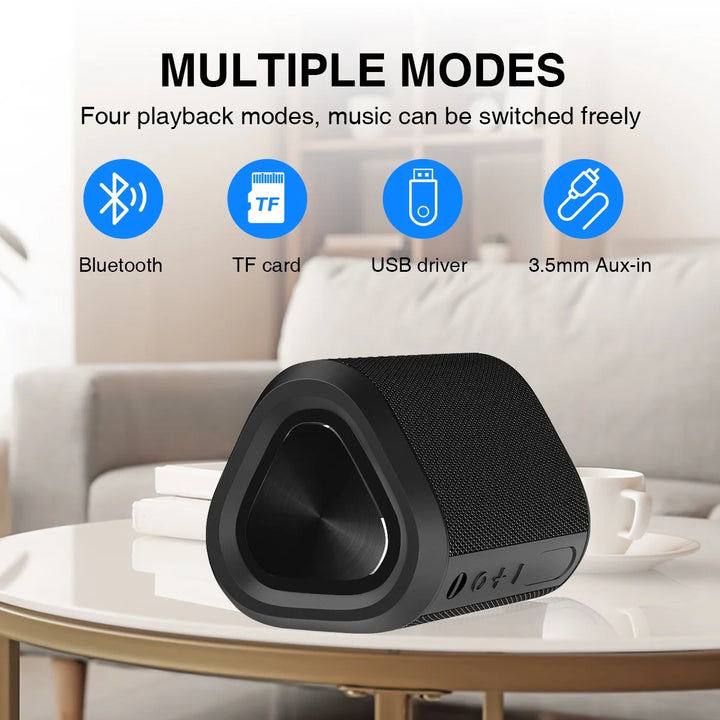 Outdoor Indoor Bluetooth Speaker, 24H Playtime Portable Home Wireless Bluetooth 5.0 Speaker with Stereo Bass, up to 100 Ft Bluetooth Range, IPX7 Waterproof Mini Bluetooth Speaker