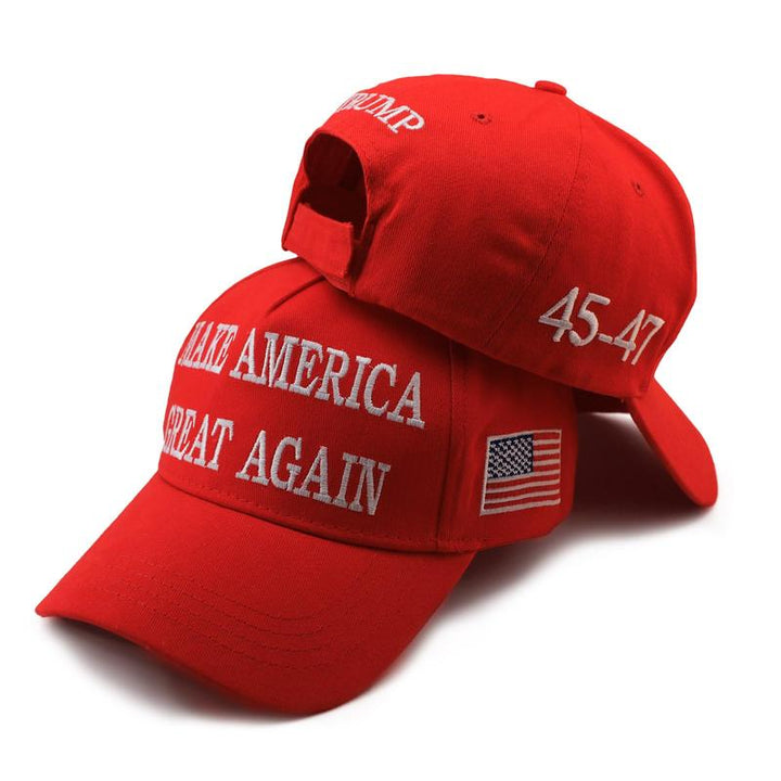 MAGA Hat Make America Great Again Trump 2024 Slogan Baseball Cap with USA Flag 1Pc