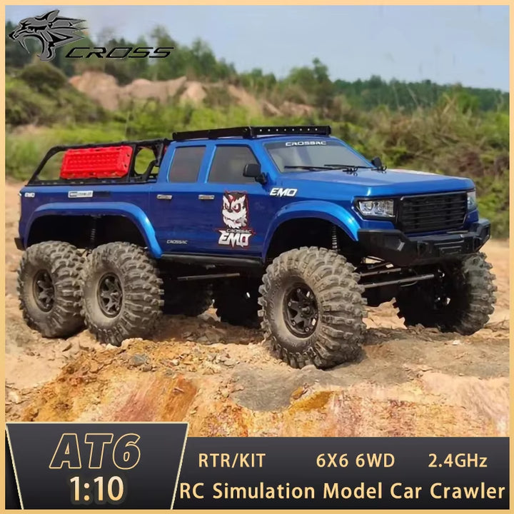 CROSSRC AT6 6X6 6WD 1/10 RC Electric Remote Control Model Off-Road Car Crawler RTR KIT Adult Toys