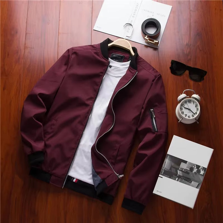 New 2024 Jacket Men Fashion Casual Slim Mens Jacket Sportswear Bomber Jacket Mens Jackets Men and Coats plus Size S- 6XL