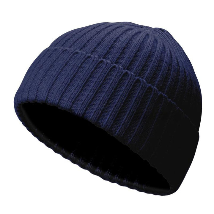 Mini Fisherman Short Beanie Hat Ribbed Docker Winter Warm Knitted Skull Cap Cuff