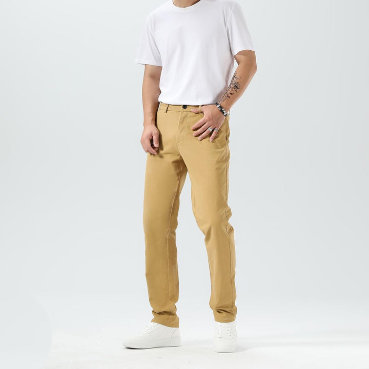 Men’S Slim Fit Khaki Pants Men’S Tapered Chino Pants