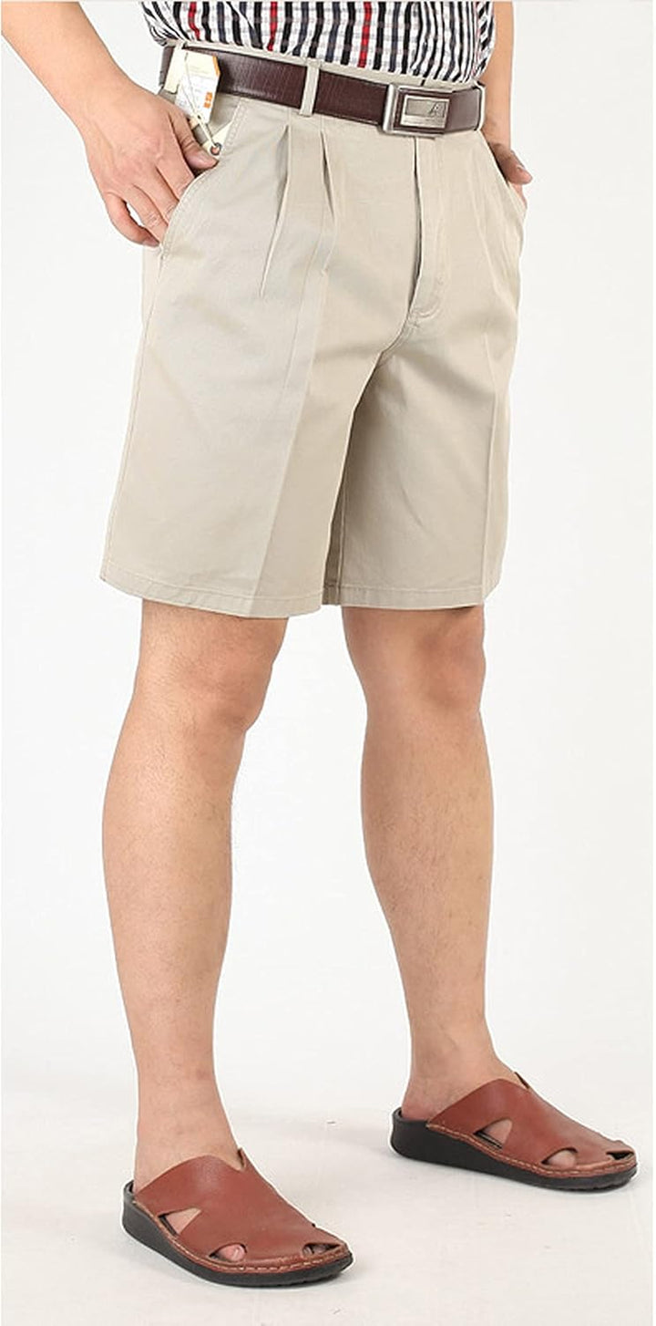 Men'S Classic Weekend Oxford Pleated Front Golf Shorts