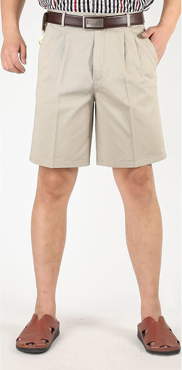 Men'S Classic Weekend Oxford Pleated Front Golf Shorts