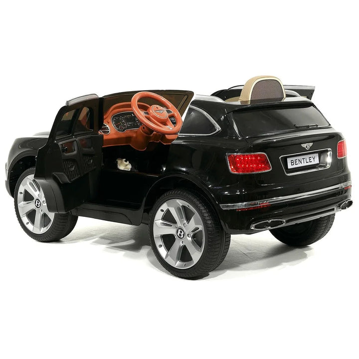 Bentley Bentayga 12V Power Children Ride-On Car Truck with R/C Parental Remote + MP3 USB Music Player + Leather Seat + LED Lights