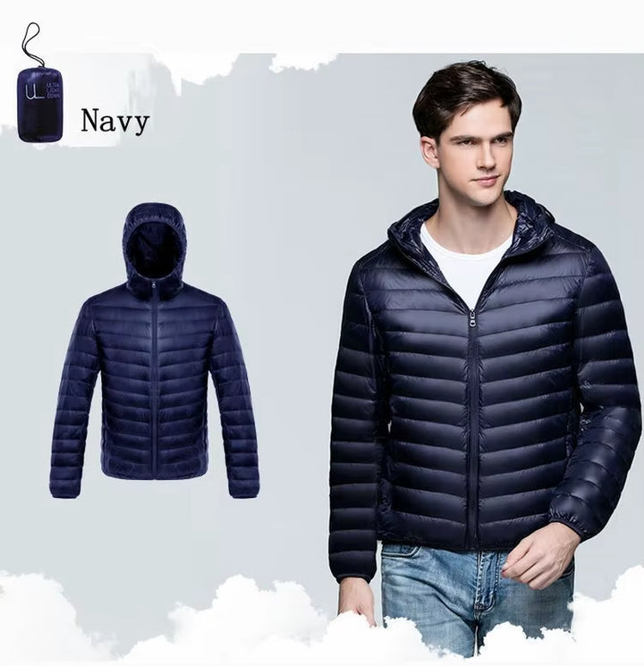 Plus Size down Coats 10XL 11XL Duck down Jacket Men Autumn Winter Jacket Men Hooded Waterproof down Jackets Male Warm down Coat