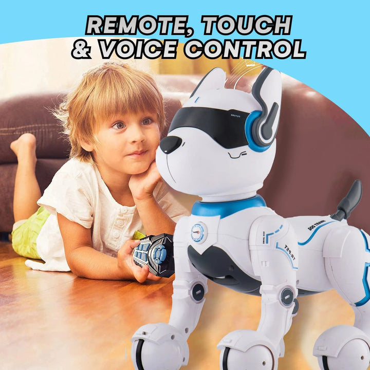 Remote-Controlled Robot Dog Toy for Kids 3-10 Years - Smart & Dancing, Mimics Animals - Mini Pet Robot