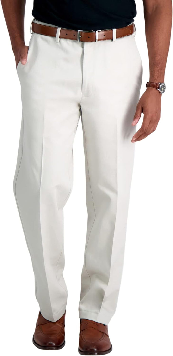 Men'S Work to Weekend Hidden Expandable Waist Classic Fit Flat Front Pant