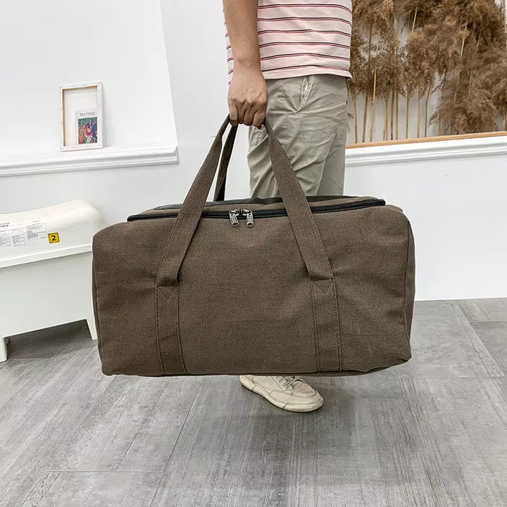 Men Travel Bags Large Capacity Luggage Women Travel Duffle Bags Canvas Big Travel Tote Handbag Folding Trip Bag