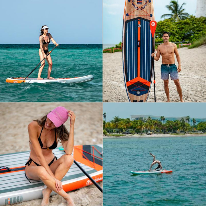 Niphean Inflatable Paddle Board with Balanced Wing Design and Durable SUP Accessories, 11’ Stable Inflatable Stand up Paddle Boards for Adults & Youth of All Skill Levels Inflatable Paddle