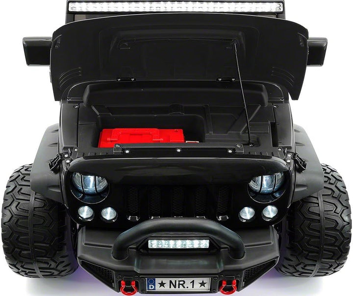 2021 12 Volt Explorer Truck Battery Powered Led Wheels 2 Seater Children Ride on Toy Car for Kids Leather Seat MP3 Music Player with FM Radio Bluetooth R/C Parental Remote