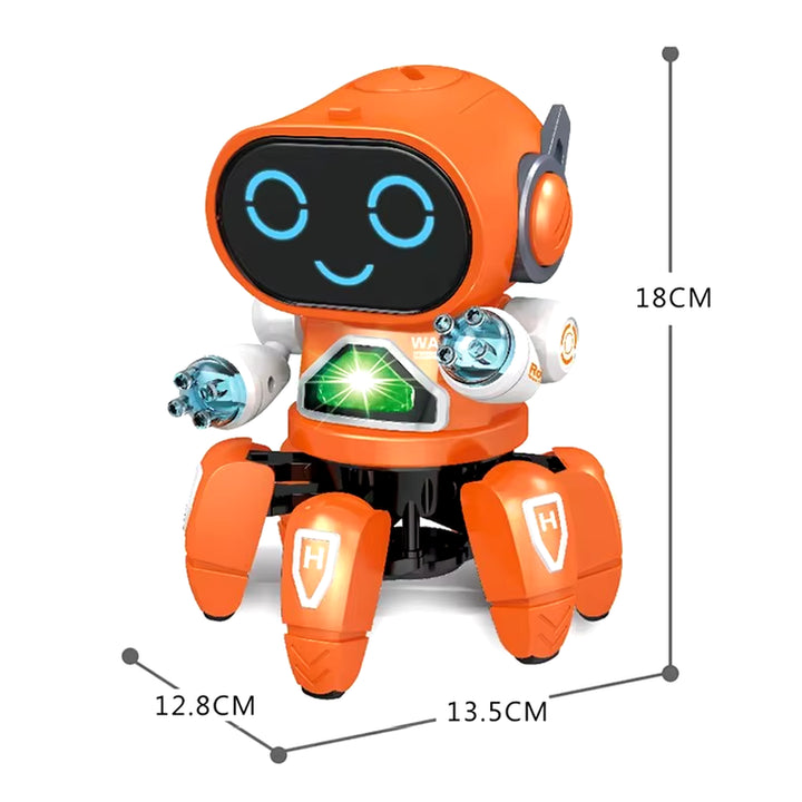 Kids Dance Robots Music LED 6 Claws Octopus Robot Birthday Gift Toys for Children Early Education Baby Toy Boys Girls