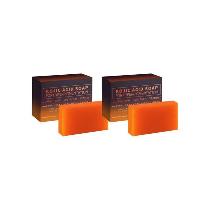 Kojic Acid Soap Bars with Vitamin C, Retinol, Collagen, Turmeric, Vitamin E, Shea Butter, Castile Olive Oil, Cleansing and Rejuvenating Skin, Summer Gifts