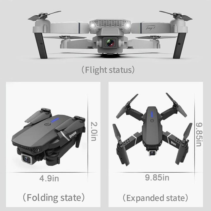 2024 New RC Drone 4K HD Wide Angle Camera Wifi FPV Dual Camera Quadcopter