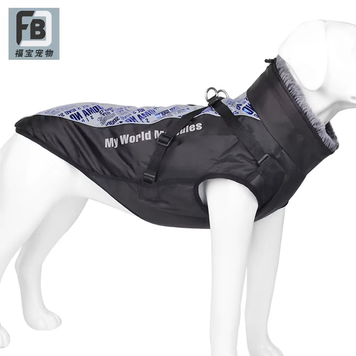 New Winter Pet Clothes, Waterproof and Reflective Big Dog Jacket, Warm Dog Jacket, Pet Clothing.