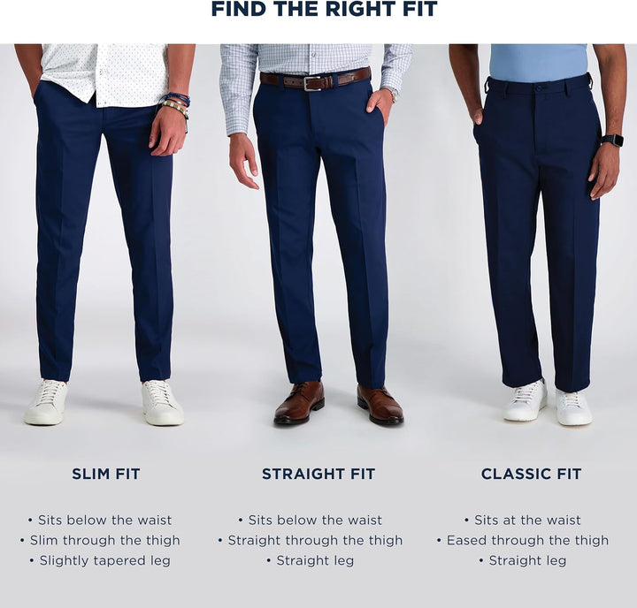 Men'S Work to Weekend Classic Fit Flat Front and Pleat Regular and Big and Tall Sizes