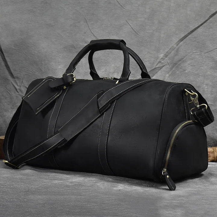 Vintage Genuine Leather Travel Luggage Bag for Man Leather Travel Bag Large Capacity Luggage Bags Male Weekend Handbag