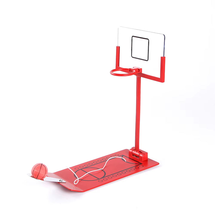 Stress Relief Toy Foldable Mini Basketball Game Office Desktop Table Basketball Birthday Gift for NBA CBA Lovers Training Toys