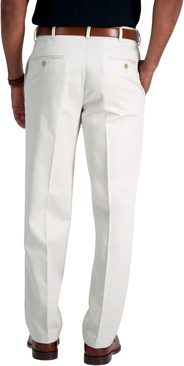 Men'S Work to Weekend Hidden Expandable Waist Classic Fit Flat Front Pant