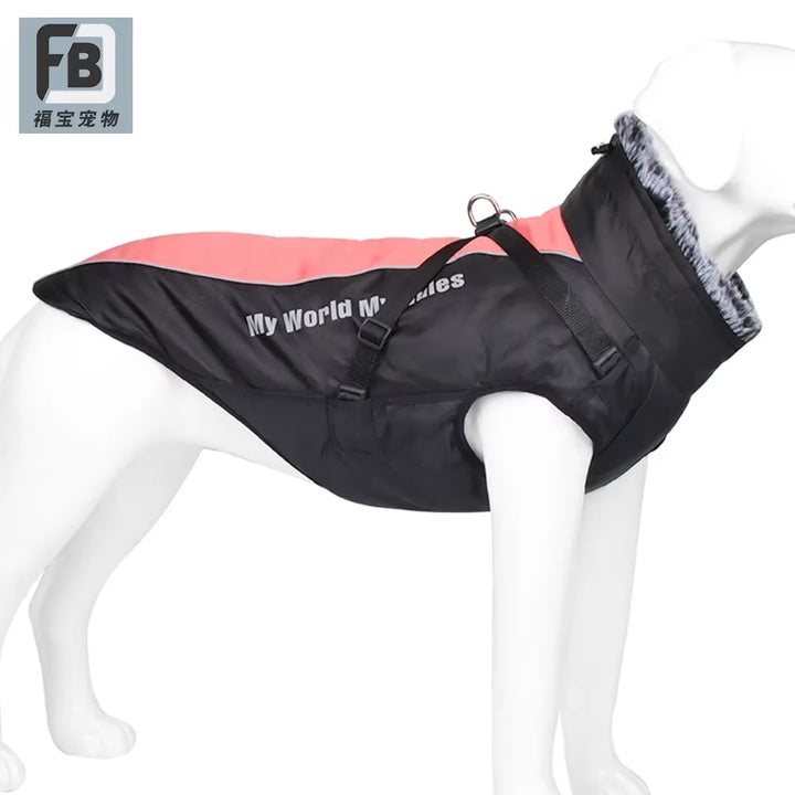 New Winter Pet Clothes, Waterproof and Reflective Big Dog Jacket, Warm Dog Jacket, Pet Clothing.