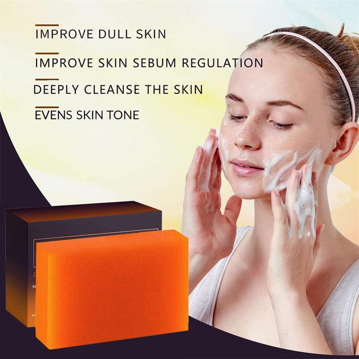 Kojic Acid Soap Bars with Vitamin C, Retinol, Collagen, Turmeric, Vitamin E, Shea Butter, Castile Olive Oil, Cleansing and Rejuvenating Skin, Summer Gifts