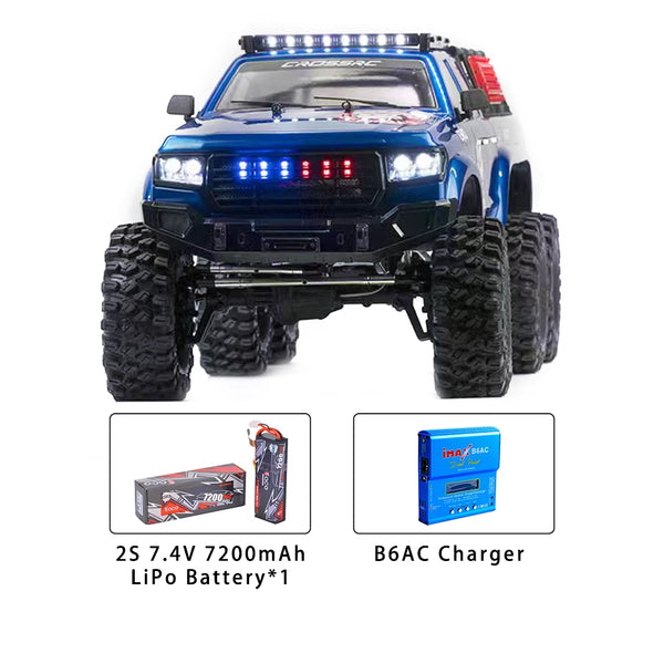 CROSSRC AT6 6X6 6WD 1/10 RC Electric Remote Control Model Off-Road Car Crawler RTR KIT Adult Toys