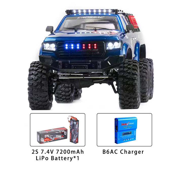 CROSSRC AT6 6X6 6WD 1/10 RC Electric Remote Control Model Off-Road Car Crawler RTR KIT Adult Toys