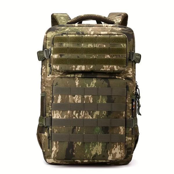 1 Pc Men'S Camouflage Backpack, Hiking and Camping Backpack, Largecapacity Multi-Layer Outdoor Sports Backpack