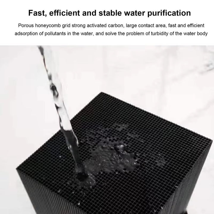 Water Trough Purifier Cube, Activated Carbon Water Purifier Cube Filter for Aquarium, Ponds, Fish Tank Water Purification